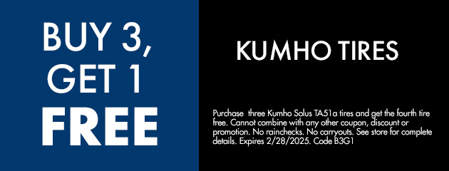 Buy 3 Get 1 Free kumho Solus